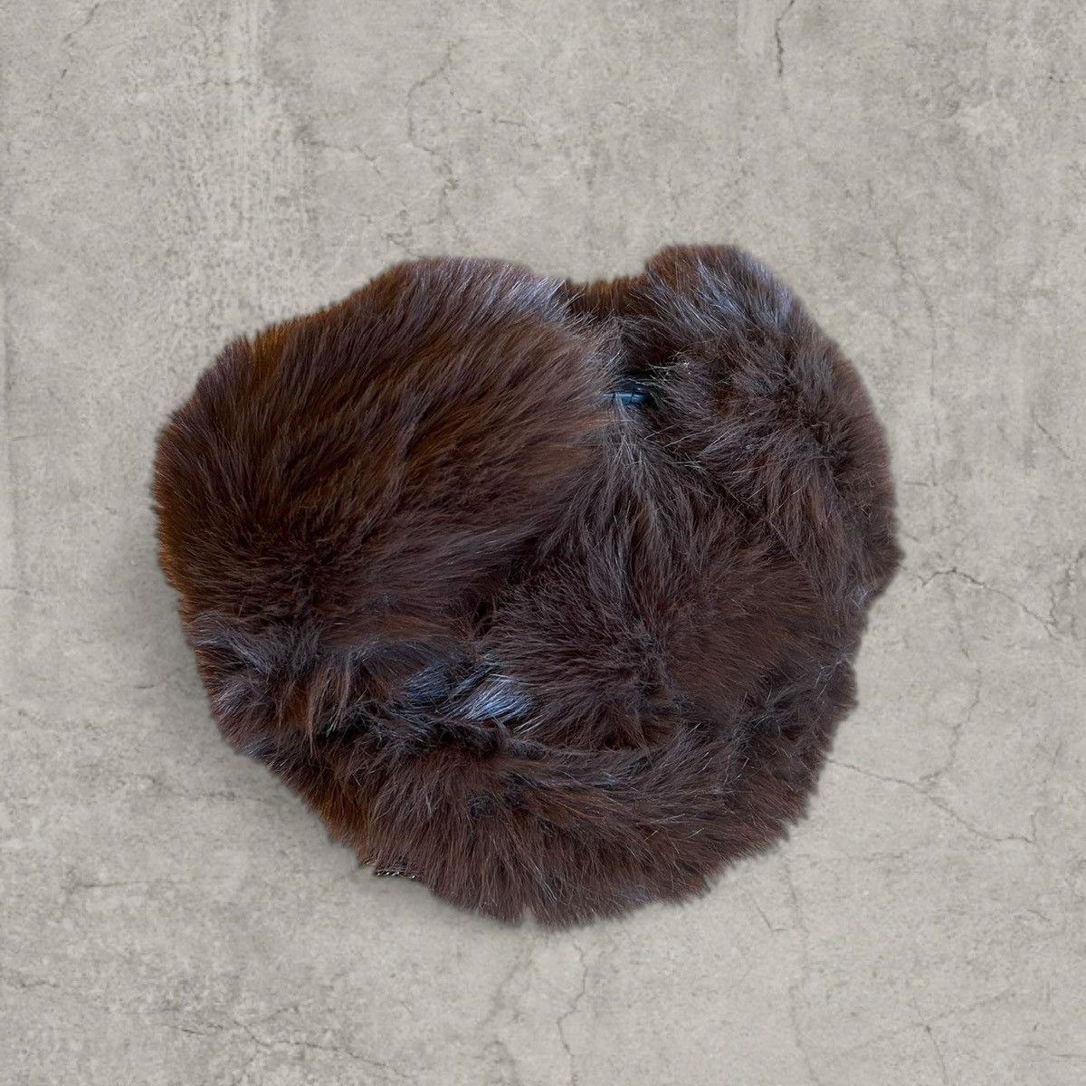Japanese Brand Russian Ushanka fluffy winter hat, brown faux fur. One size Size ONE SIZE - 2 Thumbnail