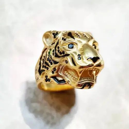 Jewelry Golden Tiger Rebel Fine Ring 🔥🔥🔥 Size ONE SIZE - 1 Thumbnail