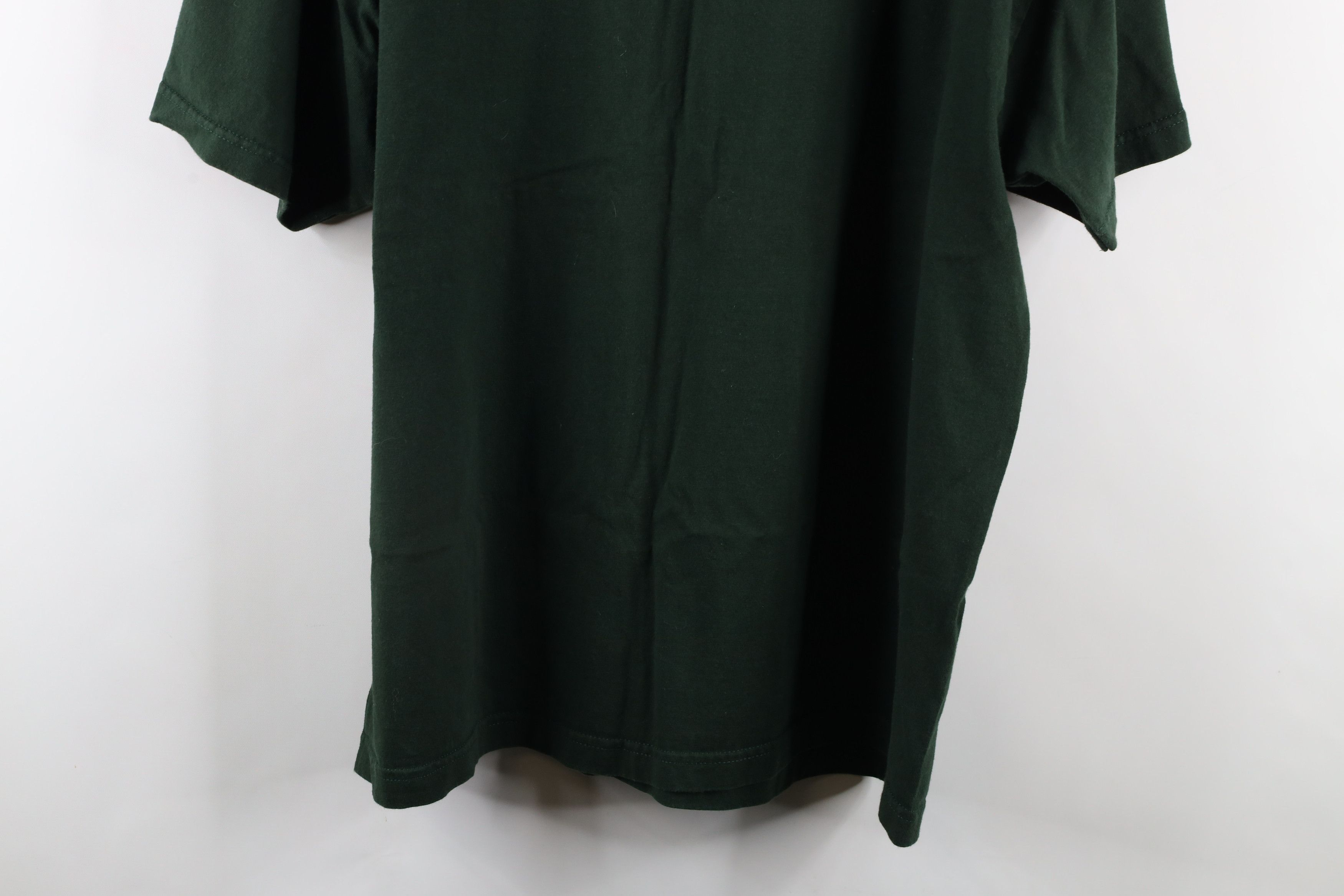 Vintage Vintage 90s Streetwear Heavyweight T-Shirt Green Cotton Size US XXL / EU 58 / 5 - 8 Thumbnail