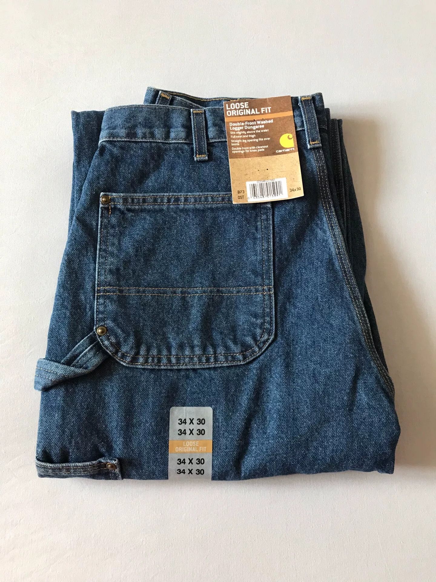 Carhartt Carhartt B73 W34L30 Washed Jeans Size US 34 / EU 50 - 1 Thumbnail