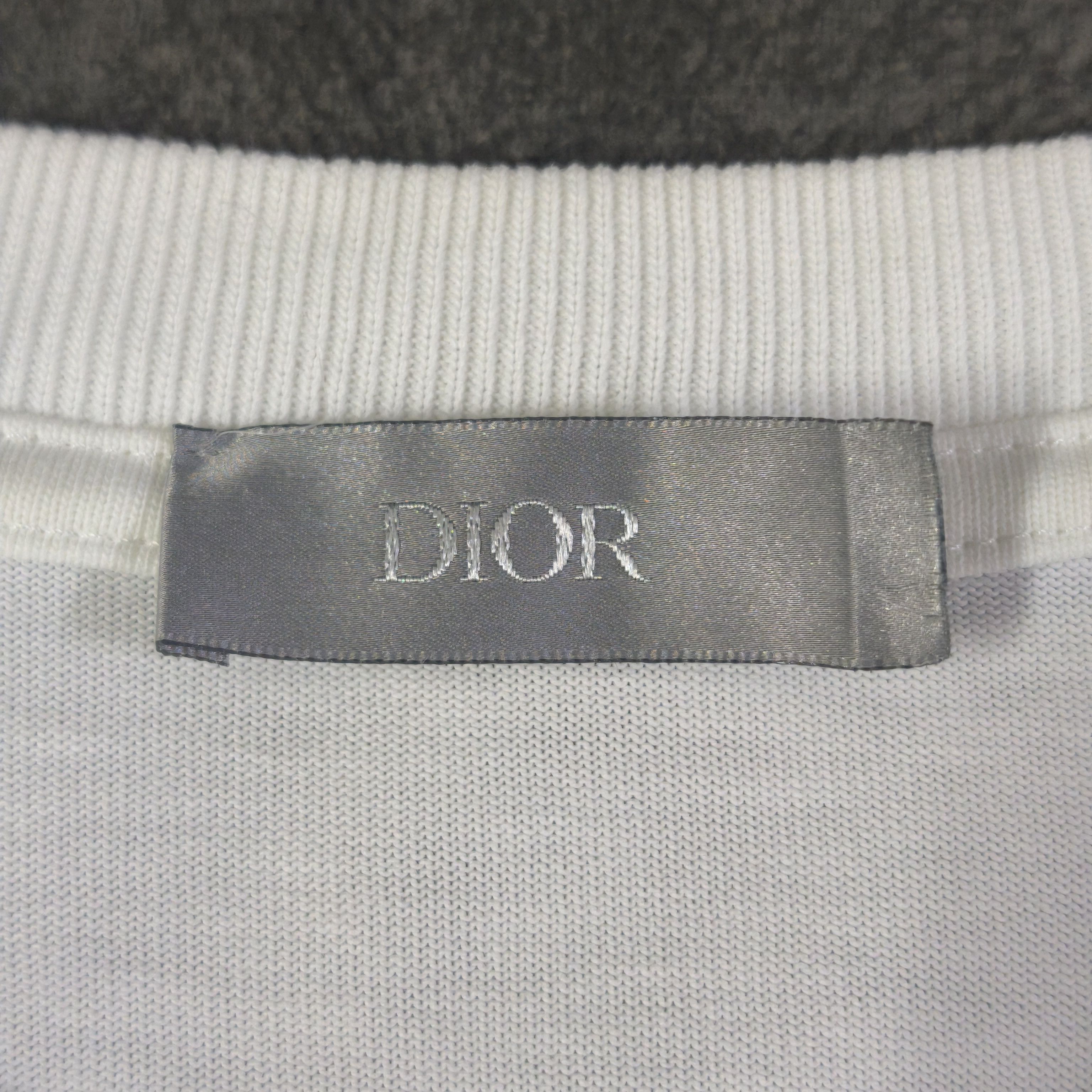 Dior Dior 22SS Relaxed Fit Ribbon Logo T-Shirt White Size US L / EU 52-54 / 3 - 5 Thumbnail