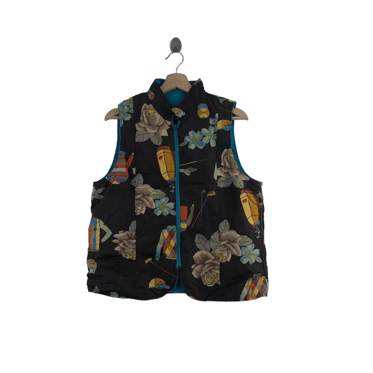 Other FLORAL PAINTING JAPAN Designer AOP Quilted Vest Jacket Size M / US 6-8 / IT 42-44 - 1 Thumbnail