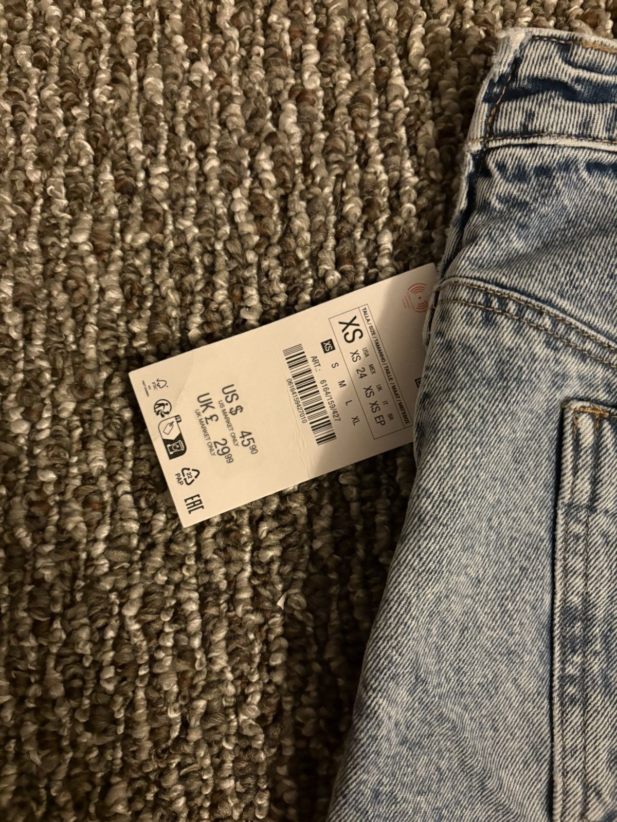 Zara Zara denim mini skirt Size 27" / US 4 / IT 40 - 3 Thumbnail
