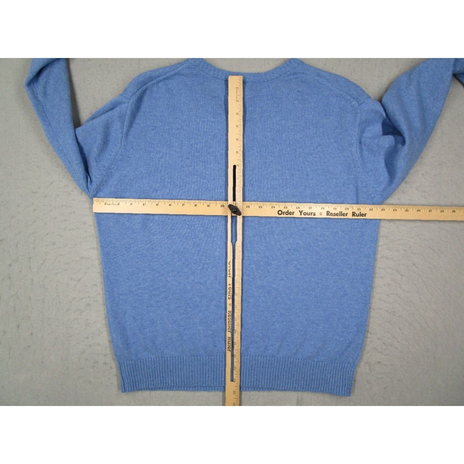 Vintage LL Bean Sweater Mens L Blue V Neck Long Sleeve Pullover Lambswool Nylon Blend Casual, Workwear, Travel Mens Large Blue V-Neck Pullover Sweater LL Bean Size US L / EU 52-54 / 3 - 5 Thumbnail
