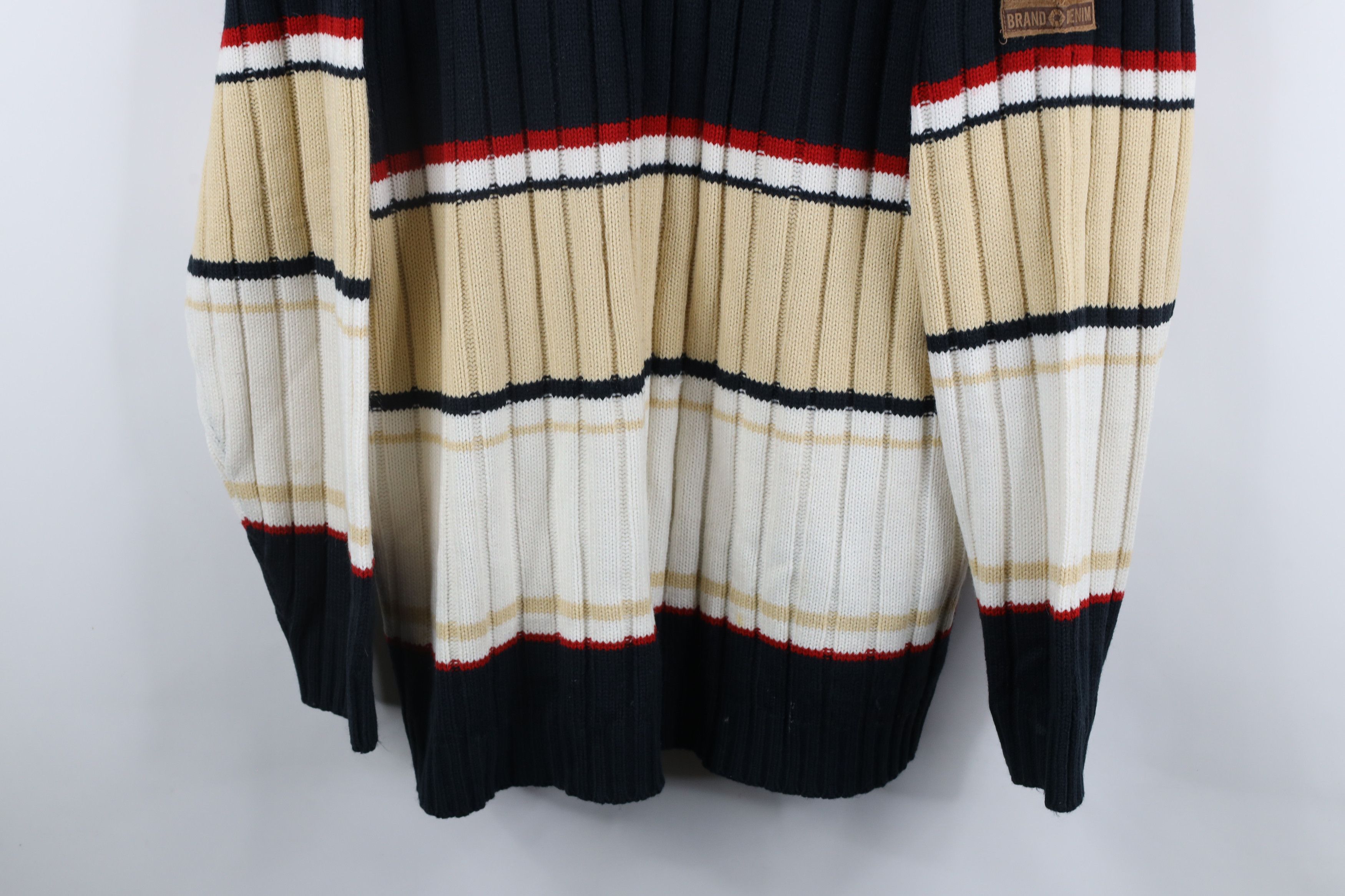 Southpole × Vintage Vintage 90s Southpole Chunky Ribbed Knit Mock Neck Sweater Size US XL / EU 56 / 4 - 3 Thumbnail
