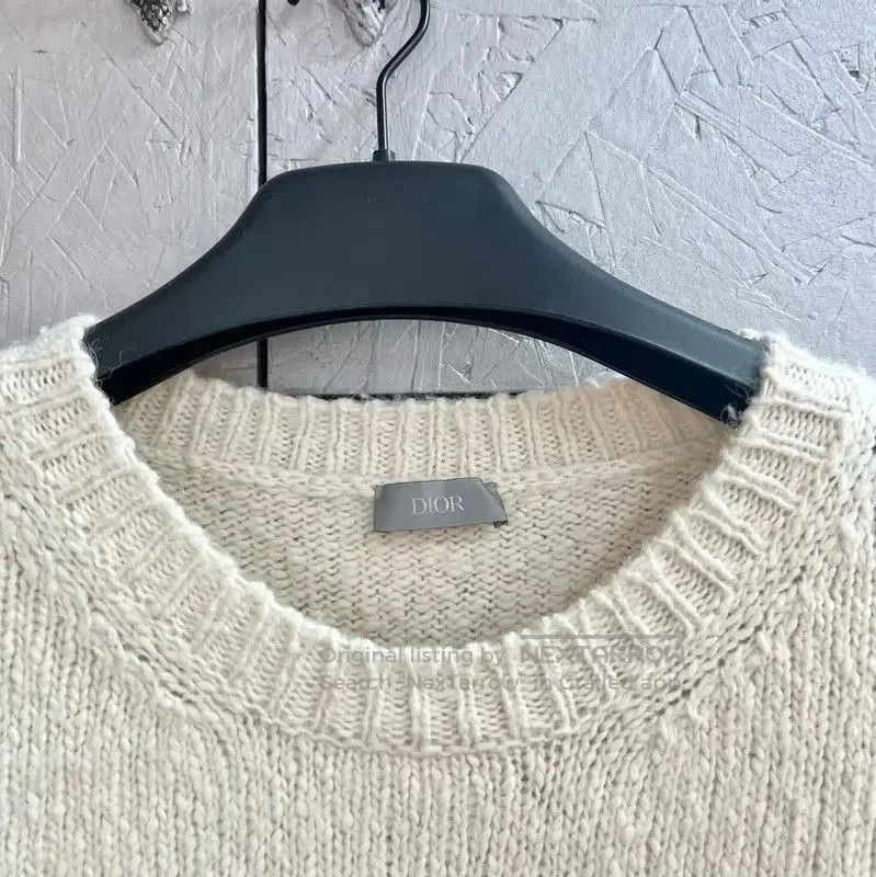 Dior Dior Beige Wool Sweater with Graphic Design . Size US XL / EU 56 / 4 - 2 Thumbnail
