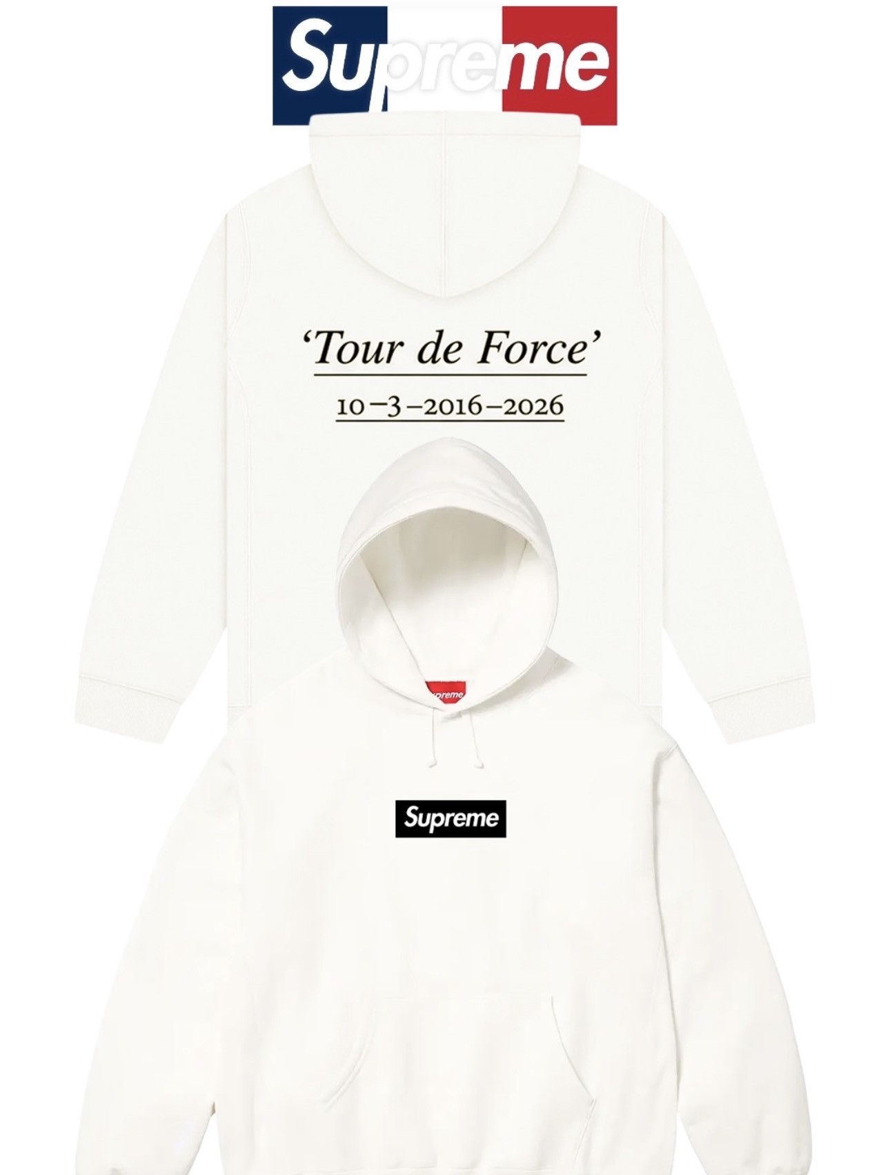 Supreme Paris Anniversary Box Logo Hoodie SS26/W11 Size US M / EU 48-50 / 2 - 20 Thumbnail