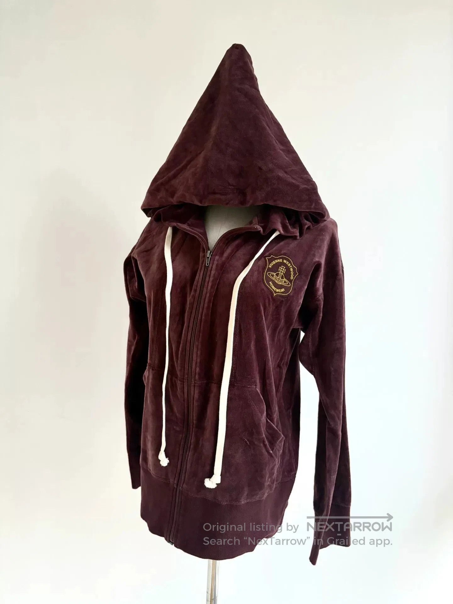 Vivienne Westwood vivienne westwood burgundy velvet witch hooded sweatshirt. Size M / US 6-8 / IT 42-44 - 2 Thumbnail