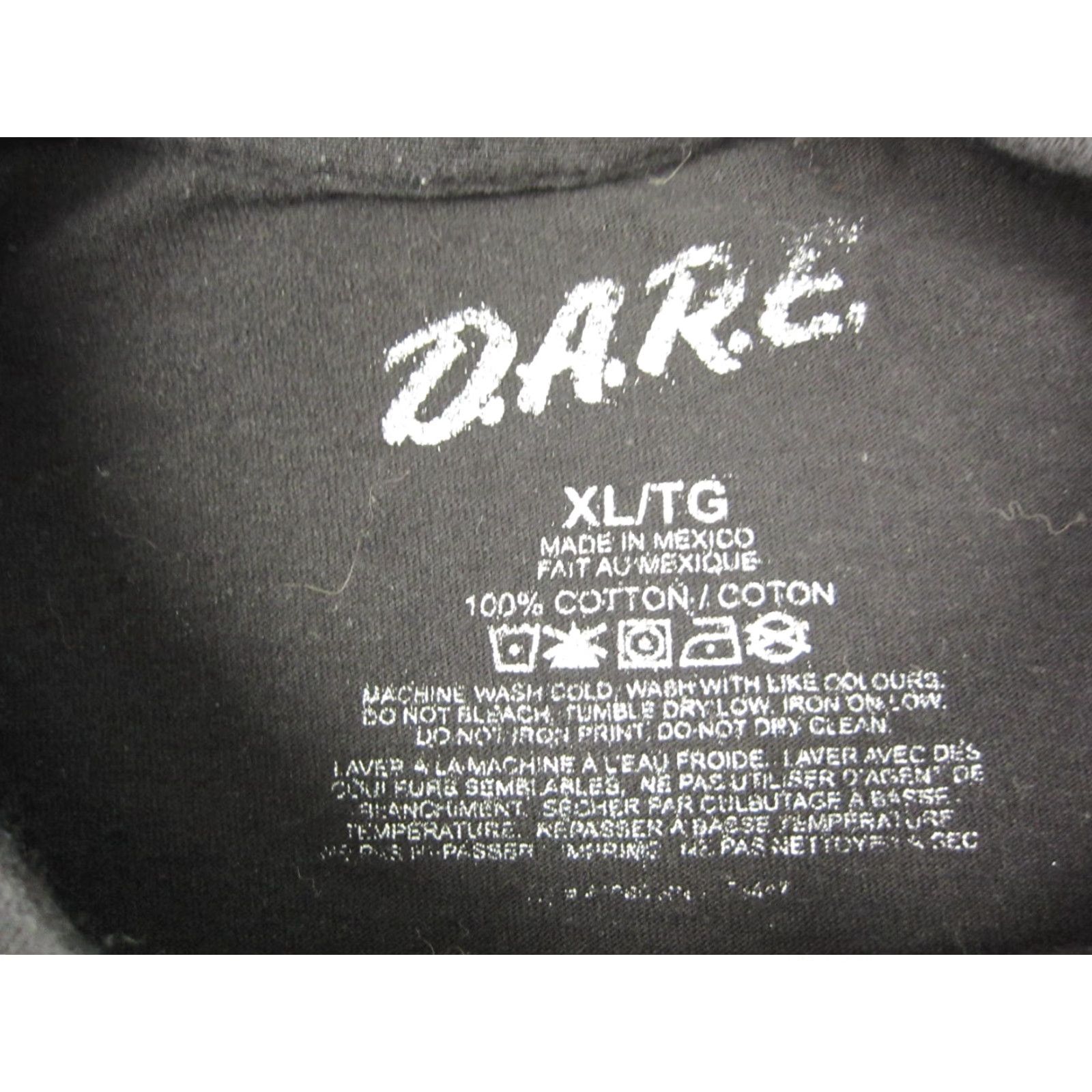 Vintage DARE Super Drag Racing Shirt Mens XL Black Graphic Print Cotton Knit Crew Neck Short Sleeve T-Shirt Size US XL / EU 56 / 4 - 5 Thumbnail