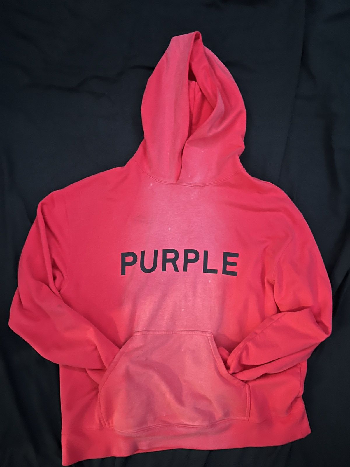 Purple Brand Purple Brand Red Acid Wash Hoodie Size US XL / EU 56 / 4 - 1 Thumbnail