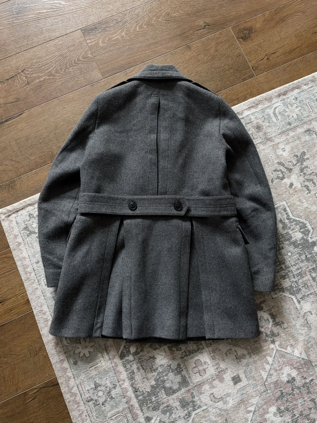 Burberry Burberry Brit Grey Wool Coat Size XS / US 0-2 / IT 36-38 - 3 Thumbnail