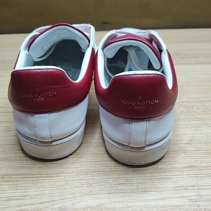 Louis Vuitton Louis Vuitton Luxembourg Casual Sneakers in White Red -2508 Size US 9.5 / EU 42-43 - 1 Thumbnail
