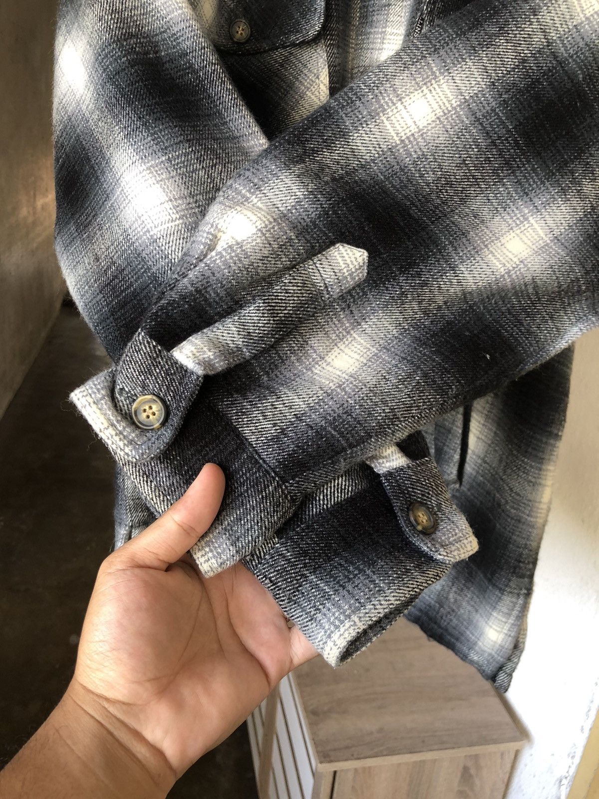 Japanese Brand Vintage Collins International Flannel Inner Fleece Size US L / EU 52-54 / 3 - 12 Thumbnail