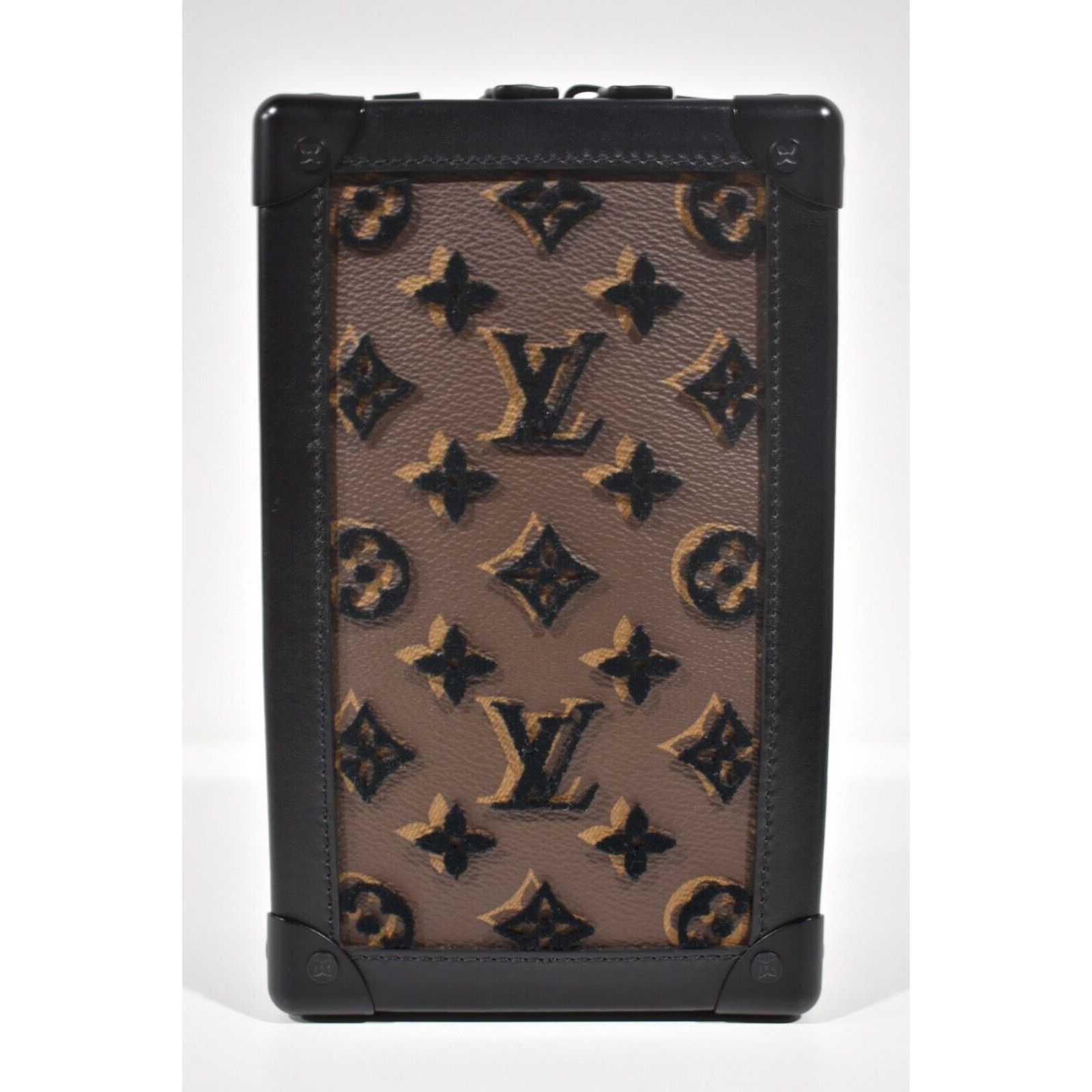 Louis Vuitton Louis Vuitton Vertical Tuffetage Black Velvet Crossbody Bag Size ONE SIZE - 2 Thumbnail