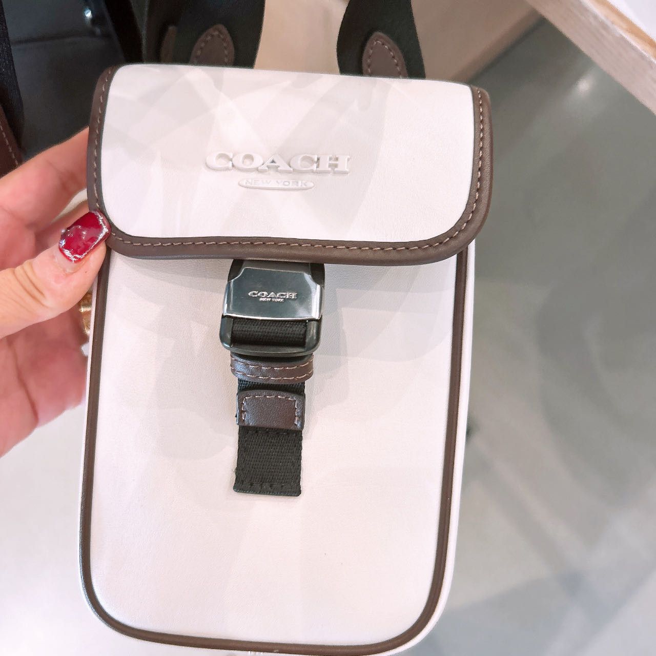 Coach Racer Phone Crossbody In Leather CT887 Size ONE SIZE - 1 Thumbnail