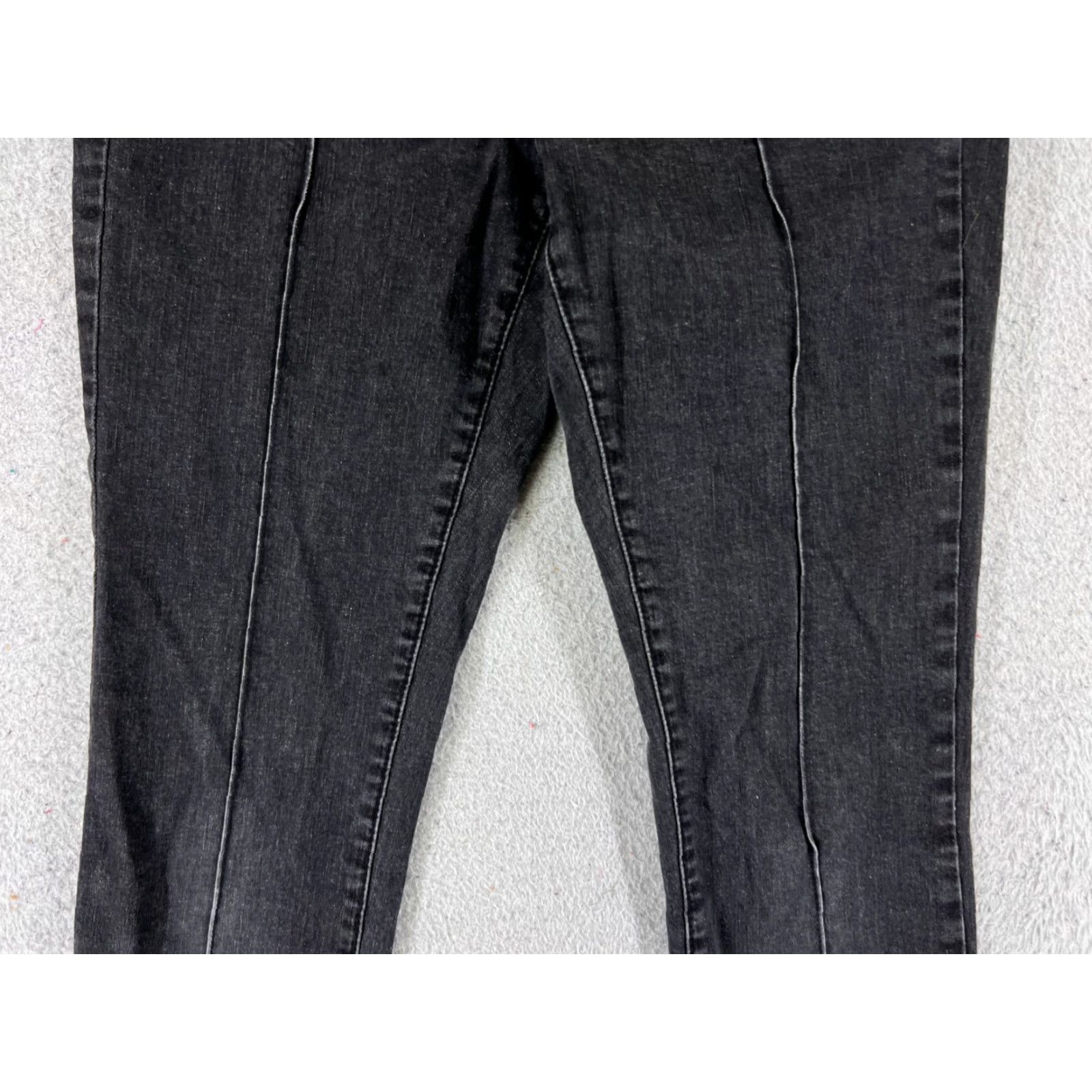 Denime Kappahl Jeans Denim Straight Leg 26x27 Black Cotton 26 Mid Rise 5-Pocket Womens Regular Jeans Size 26" / US 2 / IT 38 - 3 Thumbnail