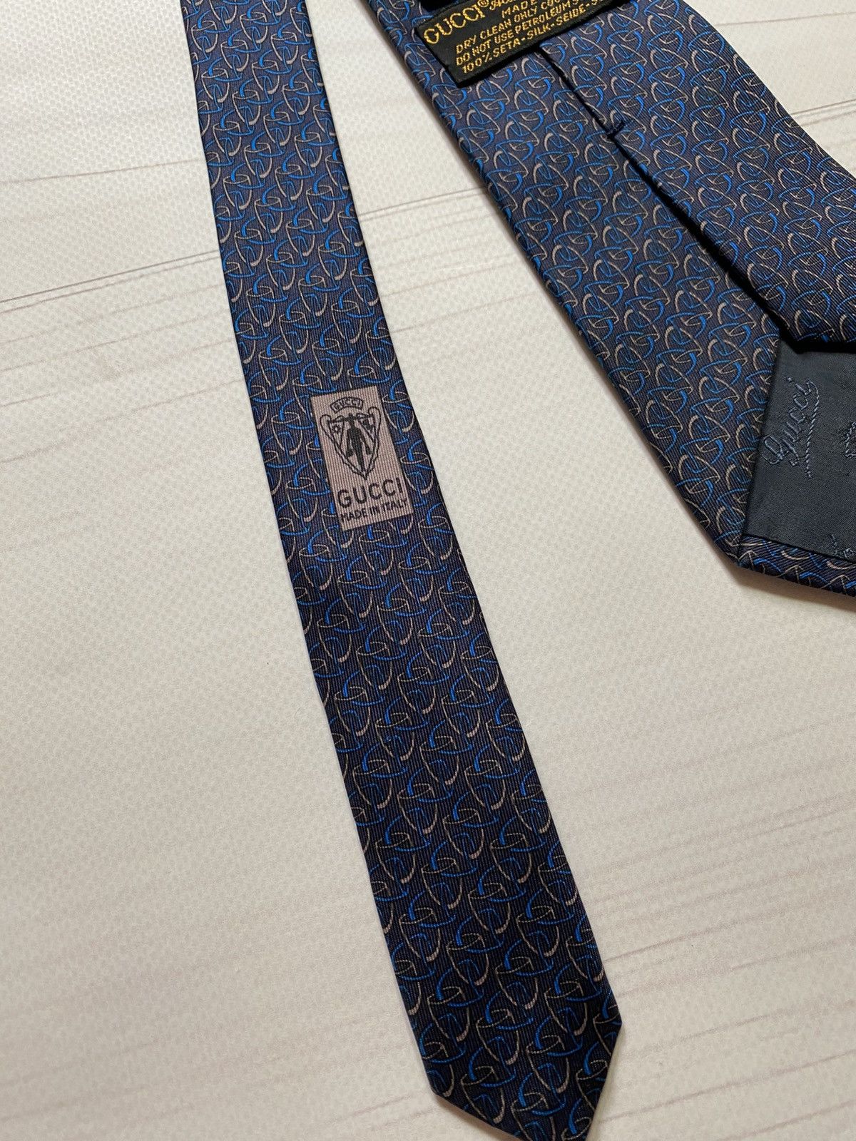 Gucci Vintage Gucci Accessory Collection silk tie Size ONE SIZE - 4 Thumbnail