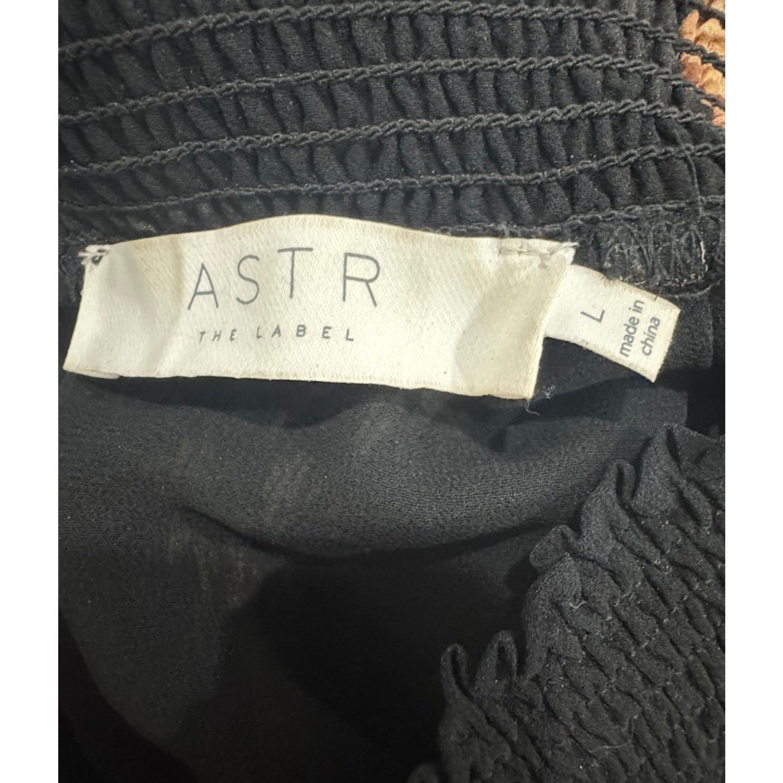 ASTR The Label ASTR The Label Black And Pink Floral Blouse Cottagecore Size L / US 10 / IT 46 - 5 Thumbnail