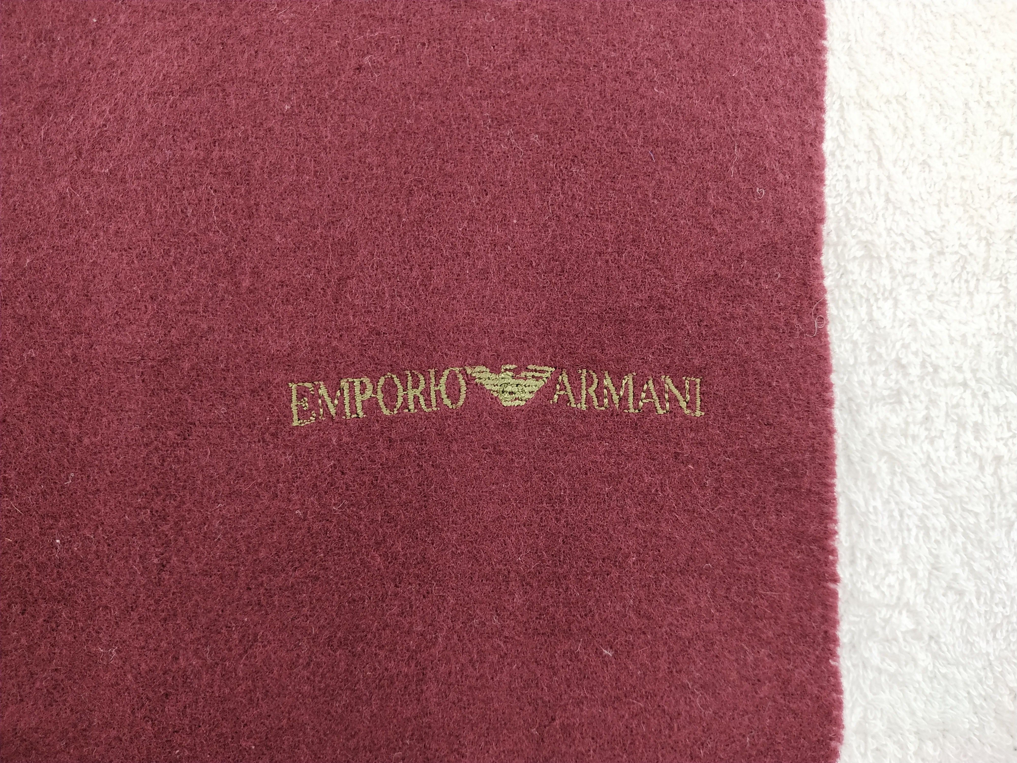Emporio Armani Vintage Emporio Armani Wool Scarf/Muffler/Neckwear MF313 Size ONE SIZE - 5 Thumbnail