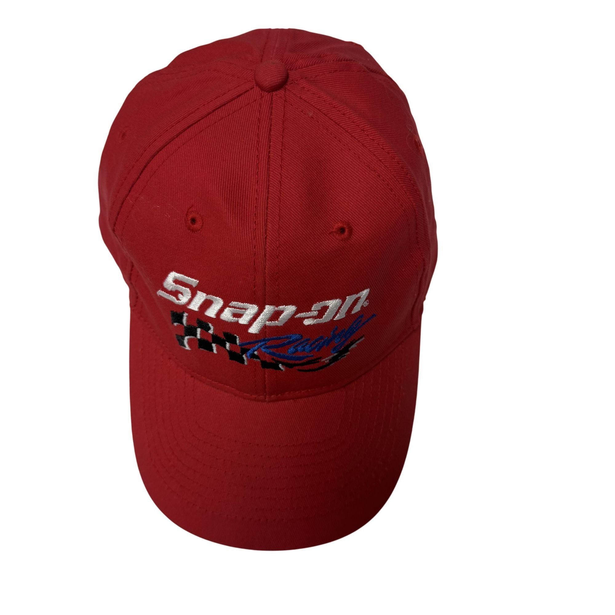 New Era Vtg New Era Red Hat SNAP on RACING Logo Embroidered Cap Size ONE SIZE - 10 Thumbnail