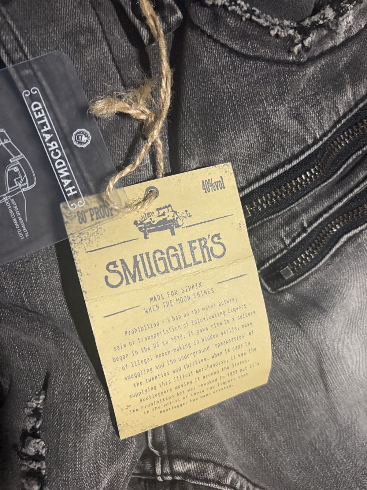 Express Black/grey Smuggler’s Moon Jeans Size US 32 / EU 48 - 2 Thumbnail
