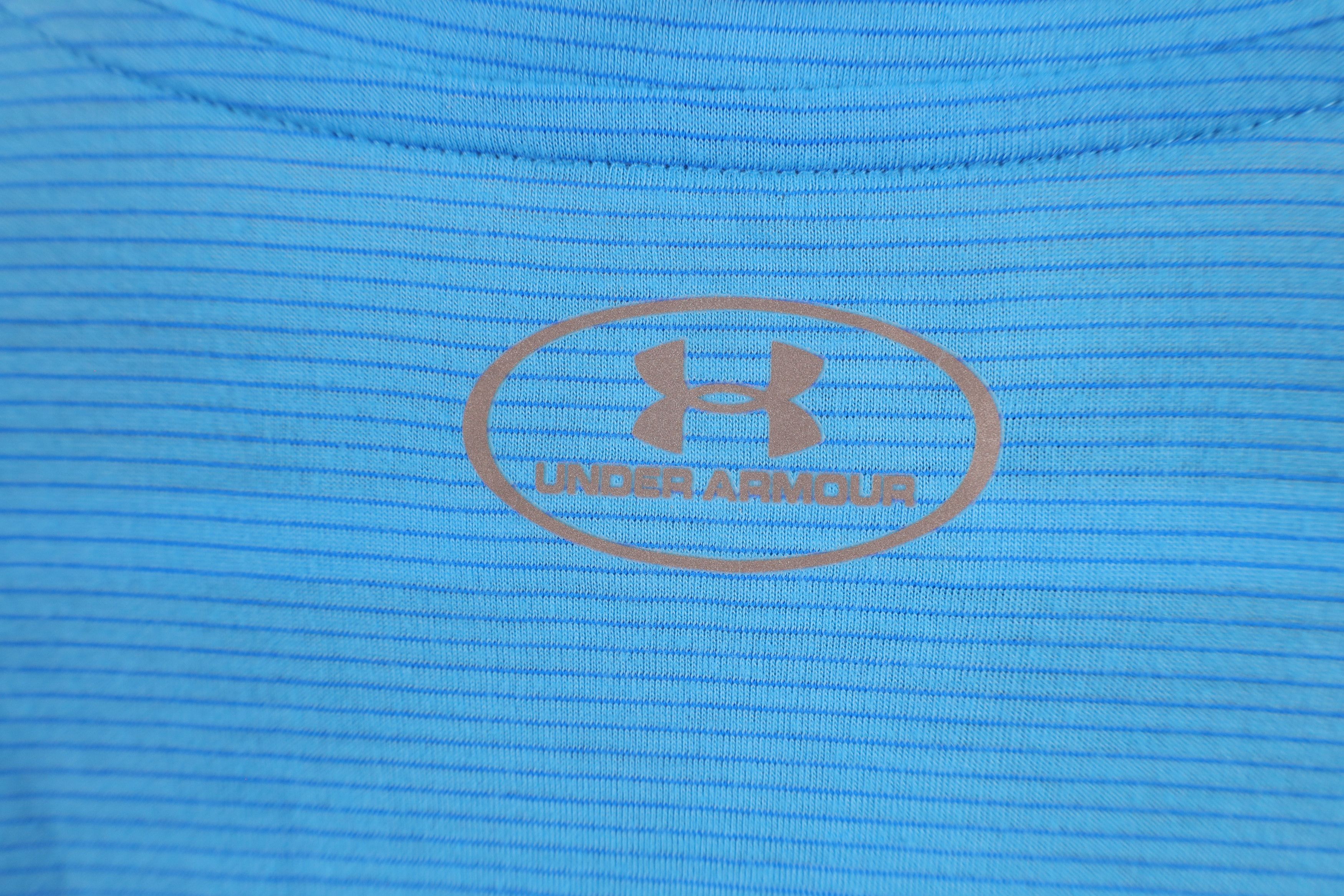 Under Armour × Vintage New Under Armour Striped Half Zip Pullover Top Jacket Blue Size US XL / EU 56 / 4 - 9 Thumbnail