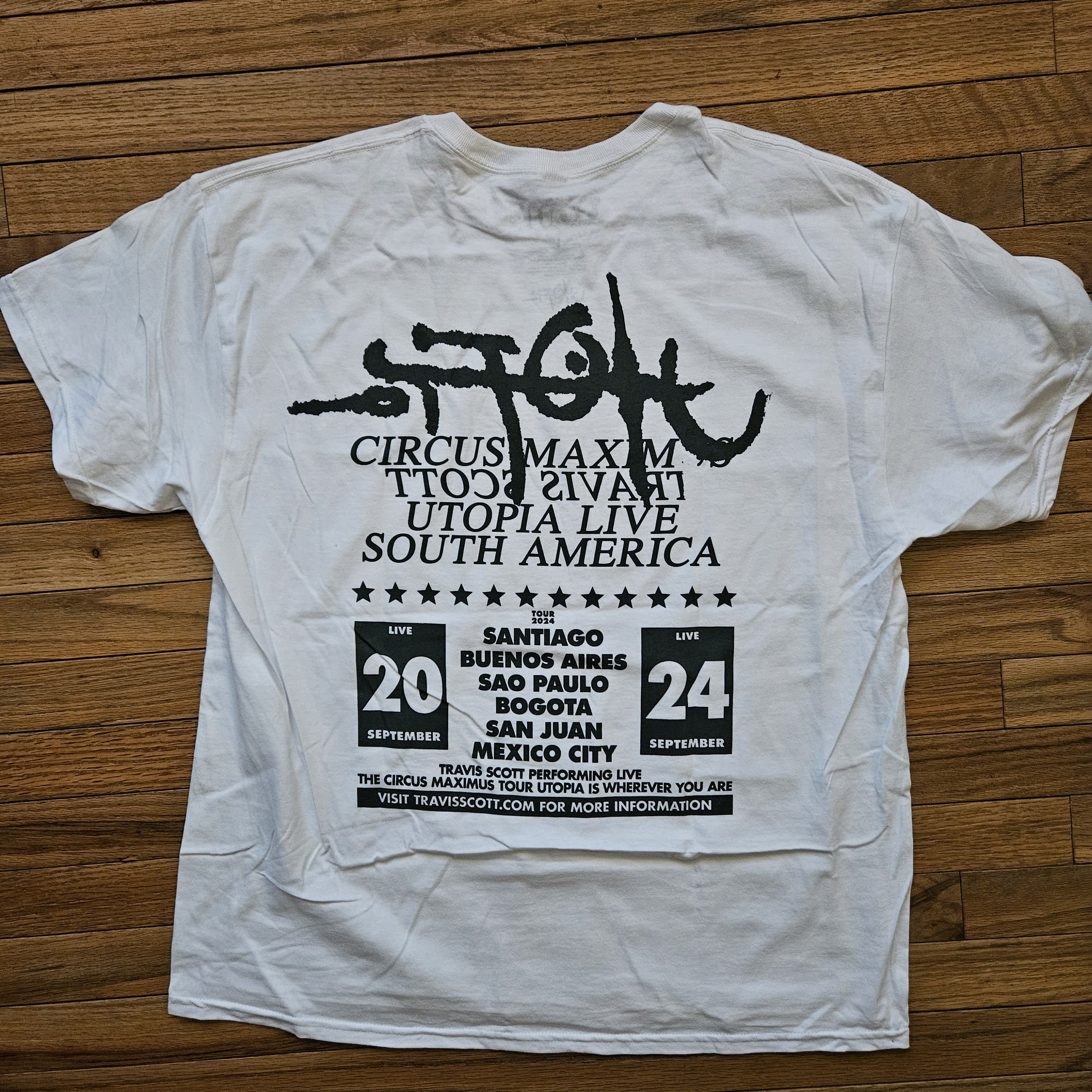 Travis Scott South America Utopia Tour Skitzo Circus Maximus Size US L / EU 52-54 / 3 - 3 Thumbnail