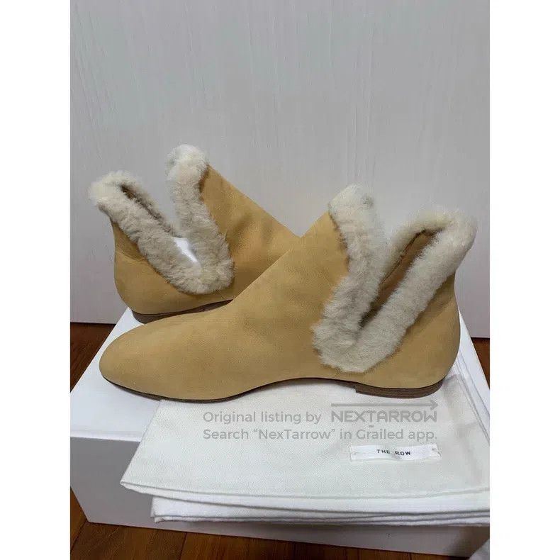 The Row The Row Fur cuffed booties Size US 9 / IT 39 - 3 Thumbnail