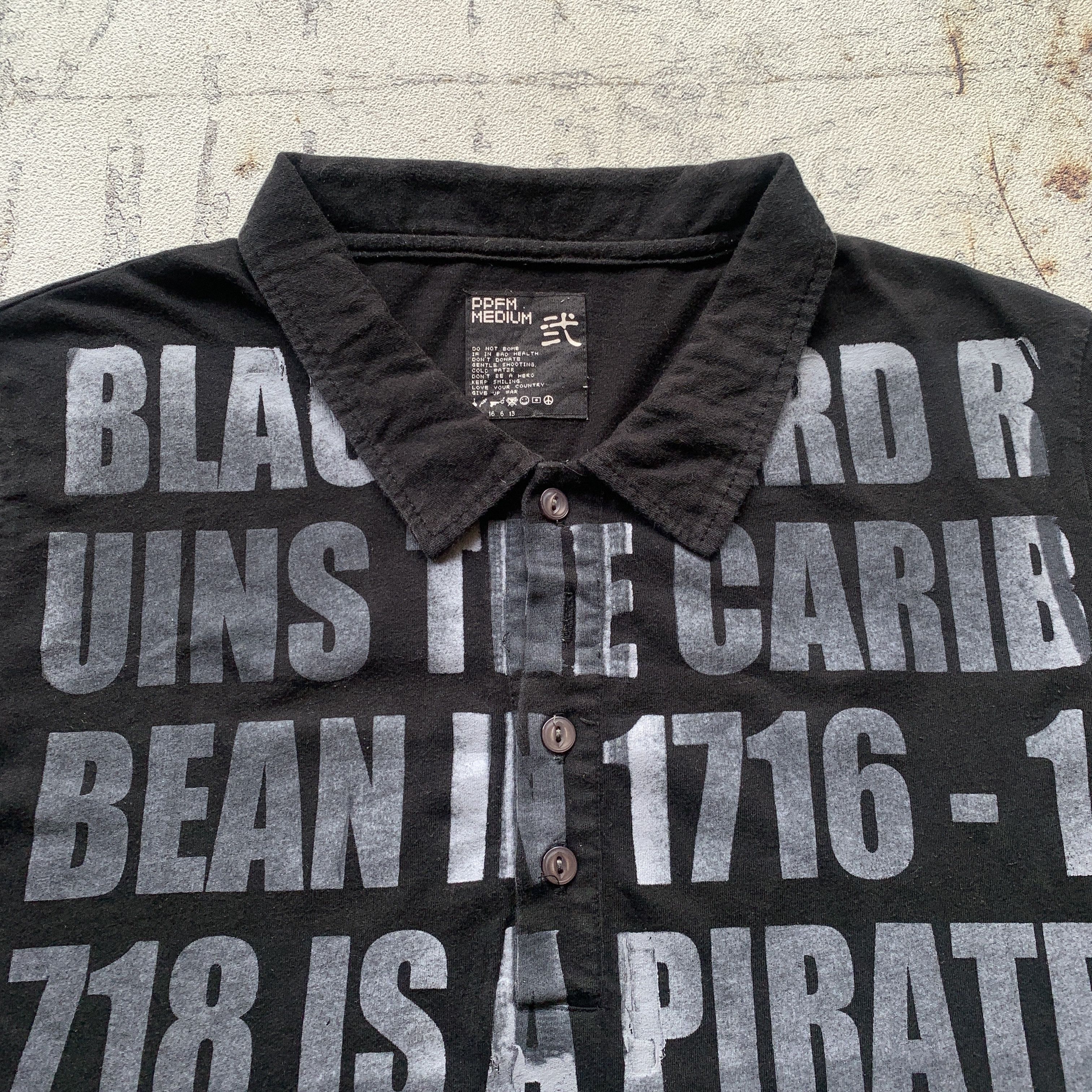 PPFM 2000s PPFM Poem Ifsix Vkei Gothic Style Polo Shirt Size US M / EU 48-50 / 2 - 4 Thumbnail
