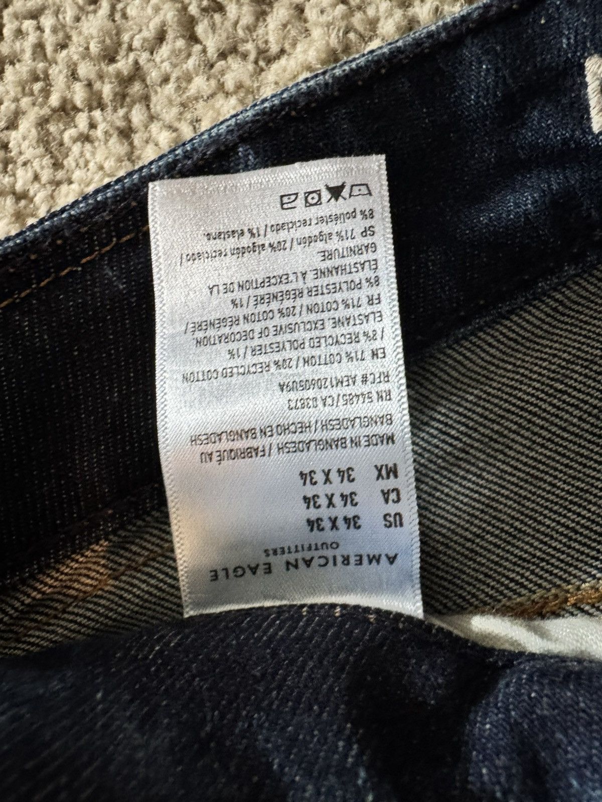 American Eagle Outfitters New American Eagle Athletic Straight 34x34 Size US 34 / EU 50 - 4 Thumbnail