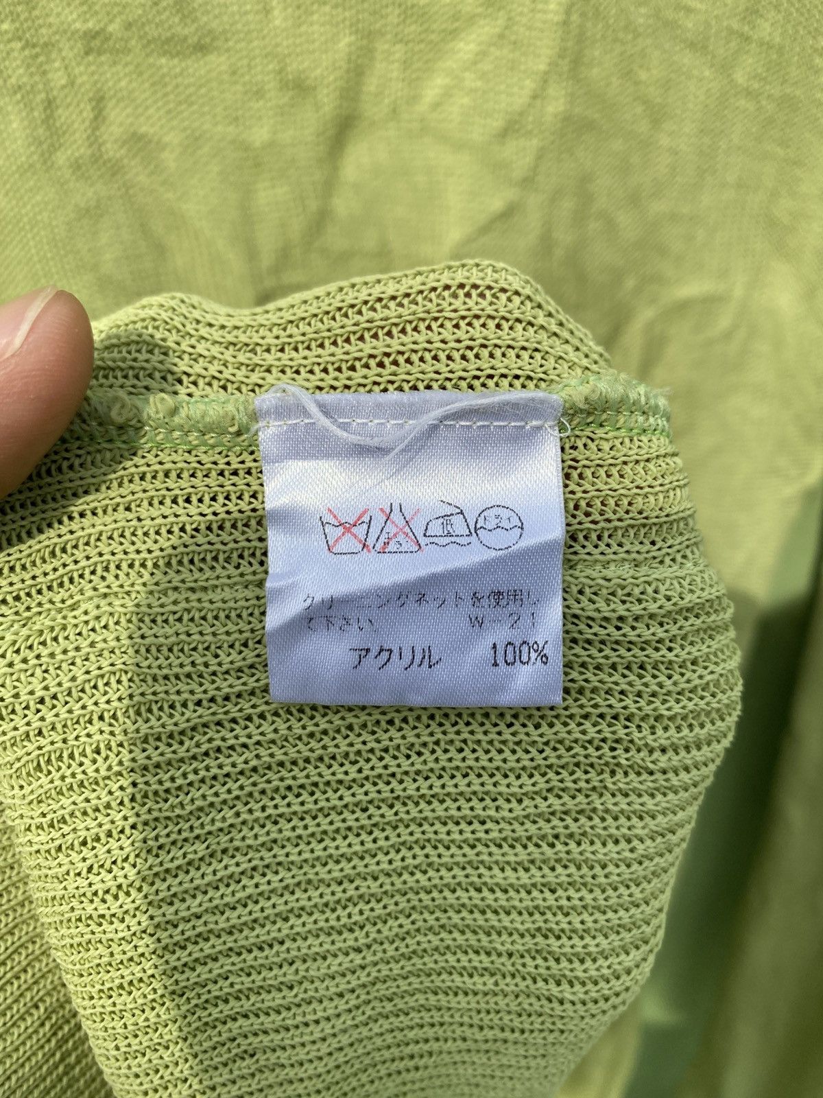 Issey Miyake Issey Miyake Olive Green Lightweight Cardigan Japanese Style Size M / US 6-8 / IT 42-44 - 14 Thumbnail