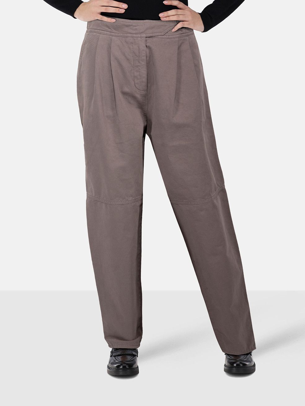 Etro Mauve Tapered High Rise Trousers Size 28" / US 6 / IT 42 - 1 Thumbnail