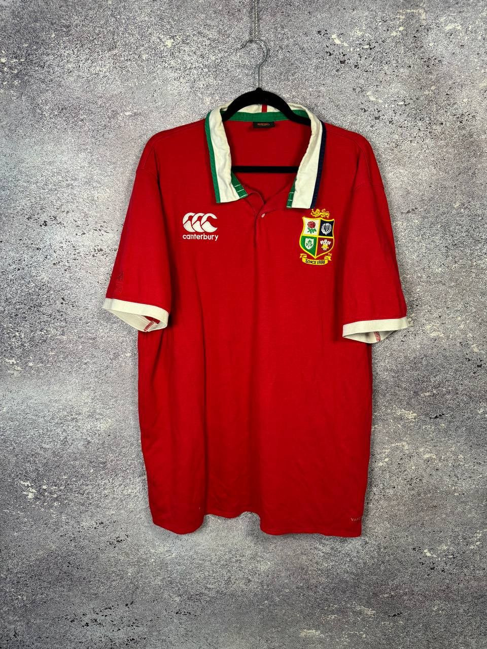 Canterbury of New Zealand Men's Red British Irish Lions Rugby Jersey Canterbury Size US XXL / EU 58 / 5 - 1 Thumbnail