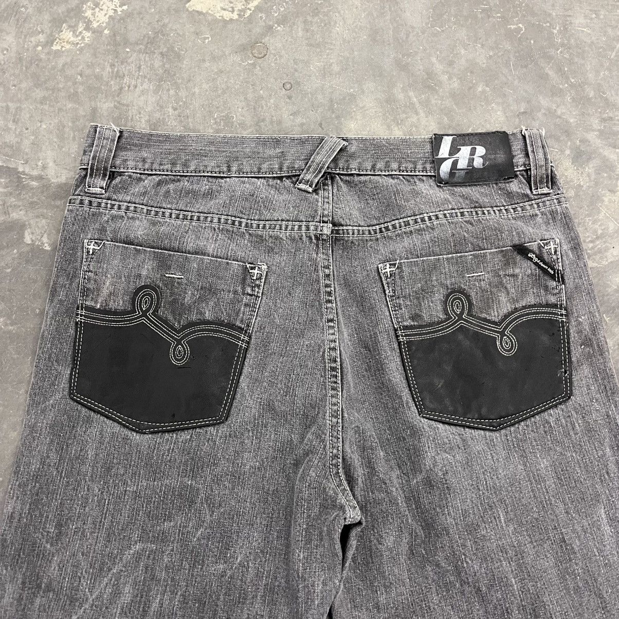 LRG × Southpole × Vintage Y2K Baggy Black and Gray Denim Jeans LRG SouthPole style Size US 36 / EU 52 - 2 Thumbnail