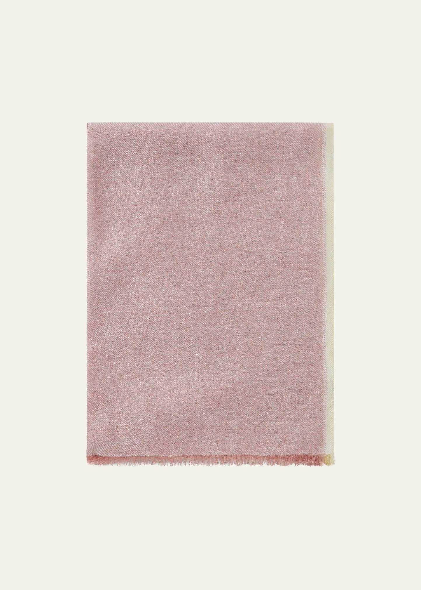Loro Piana o1srvl11e0824 Size: OS / Tramontana Linen Scarf in Pink Size ONE SIZE - 1 Thumbnail