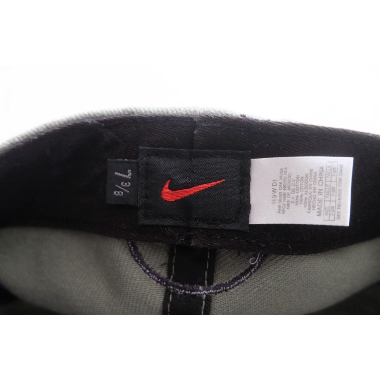 Nike VINTAGE Nike Baseball Cap Mens 90s Y2K Retro Fitted Gray 1999 SZ 7 3/8 Mini Swoosh Size ONE SIZE - 6 Thumbnail