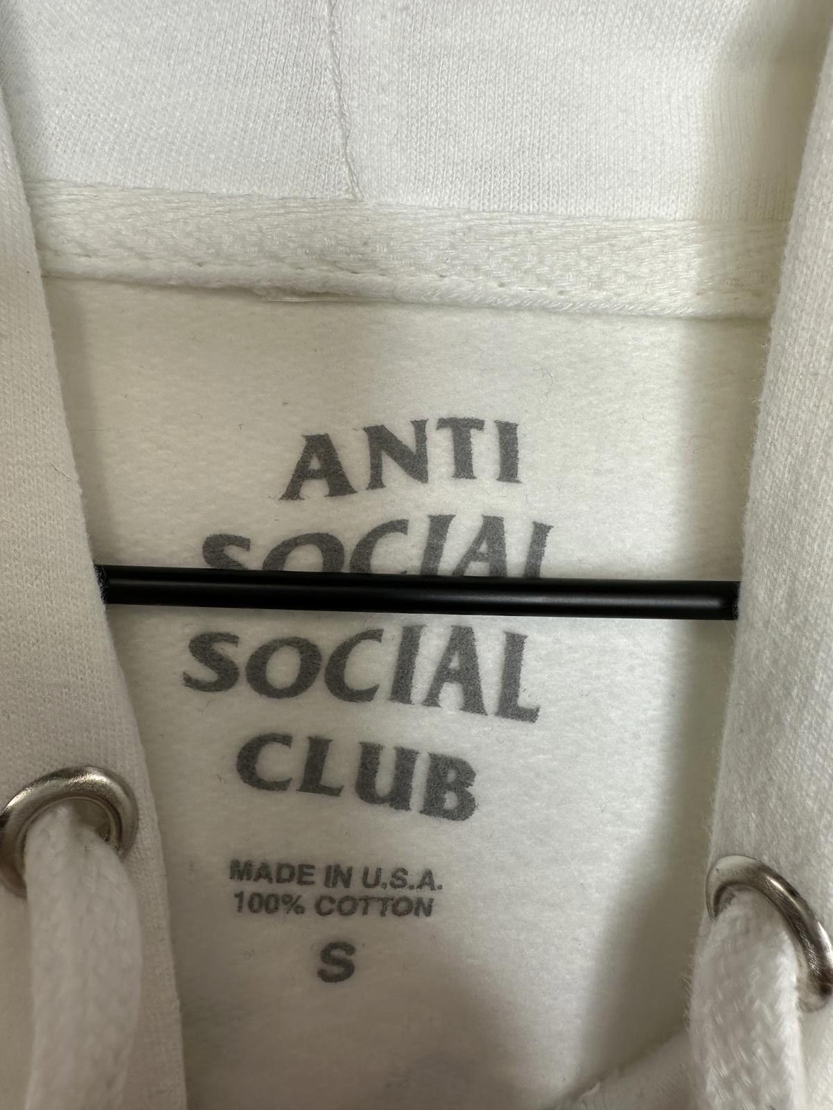 Anti Social Social Club Anti Social Social Club Men's White Hoodie Sz Small Size ONE SIZE - 3 Thumbnail