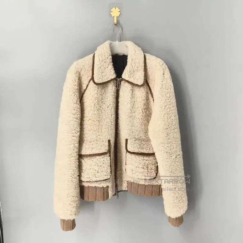 Fendi Fendi Cream Wool Men's Jacket . Size US S / EU 44-46 / 1 - 1 Thumbnail