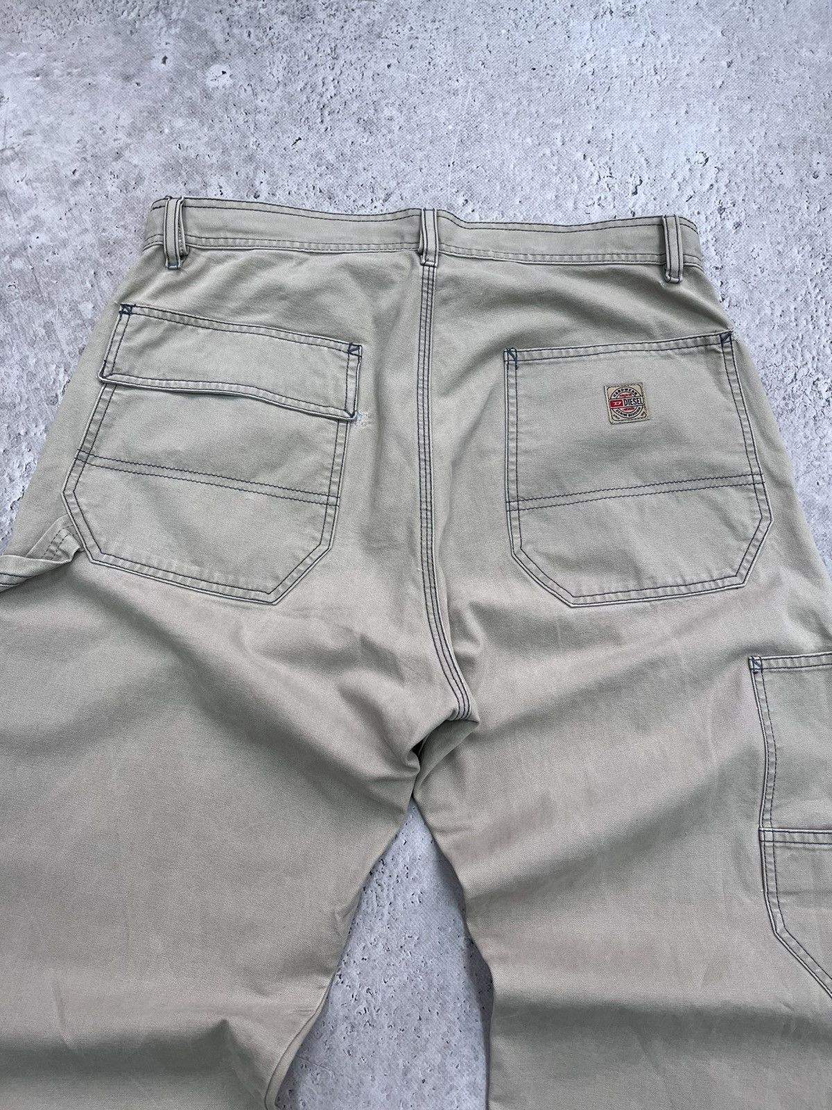 Diesel × Japanese Brand × Vintage VINTAGE Y2K DISTRESSED AVANT-GARDE DIESEL CARGO DENIM PANTS Size US 31 - 13 Thumbnail