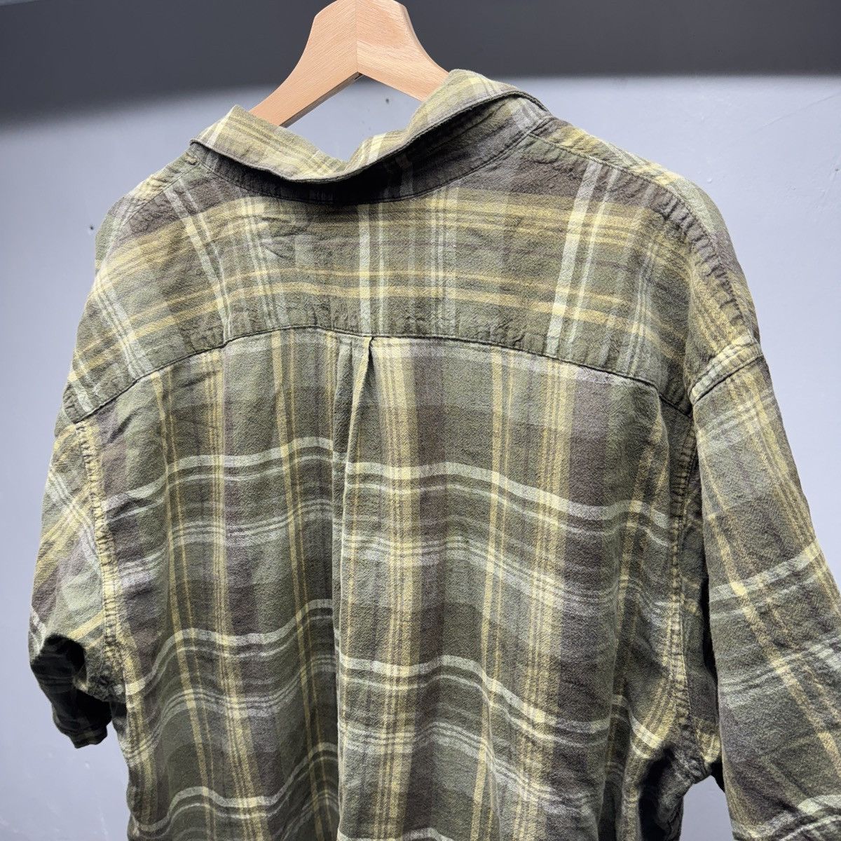 Vintage Vintage Faded Green Plaid Shirt ERD Grunge Chrome Size US XXL / EU 58 / 5 - 5 Thumbnail