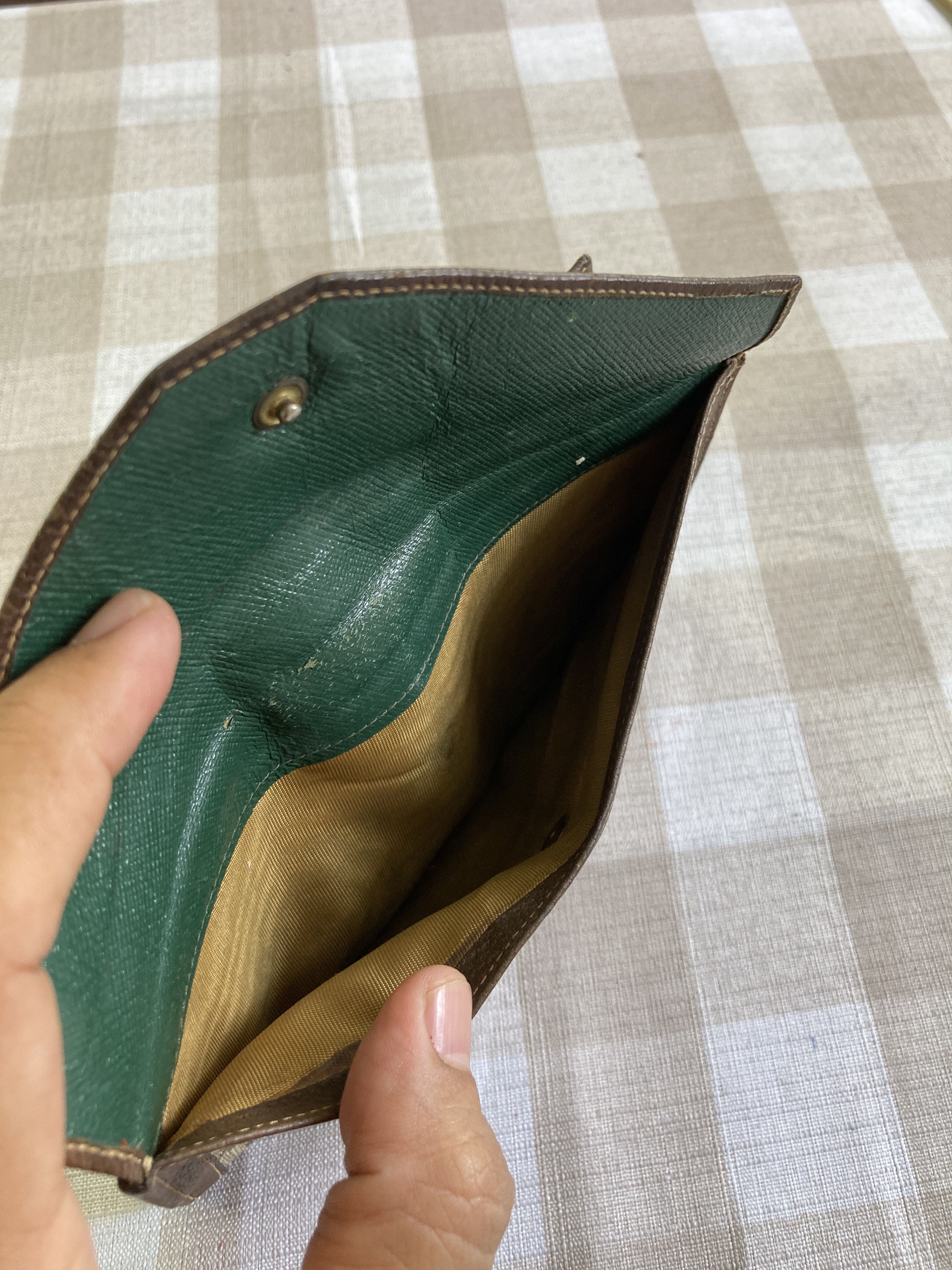 Gucci Archival Gucci GG Supreme Wallet - Green Leather Interior Size ONE SIZE - 7 Thumbnail