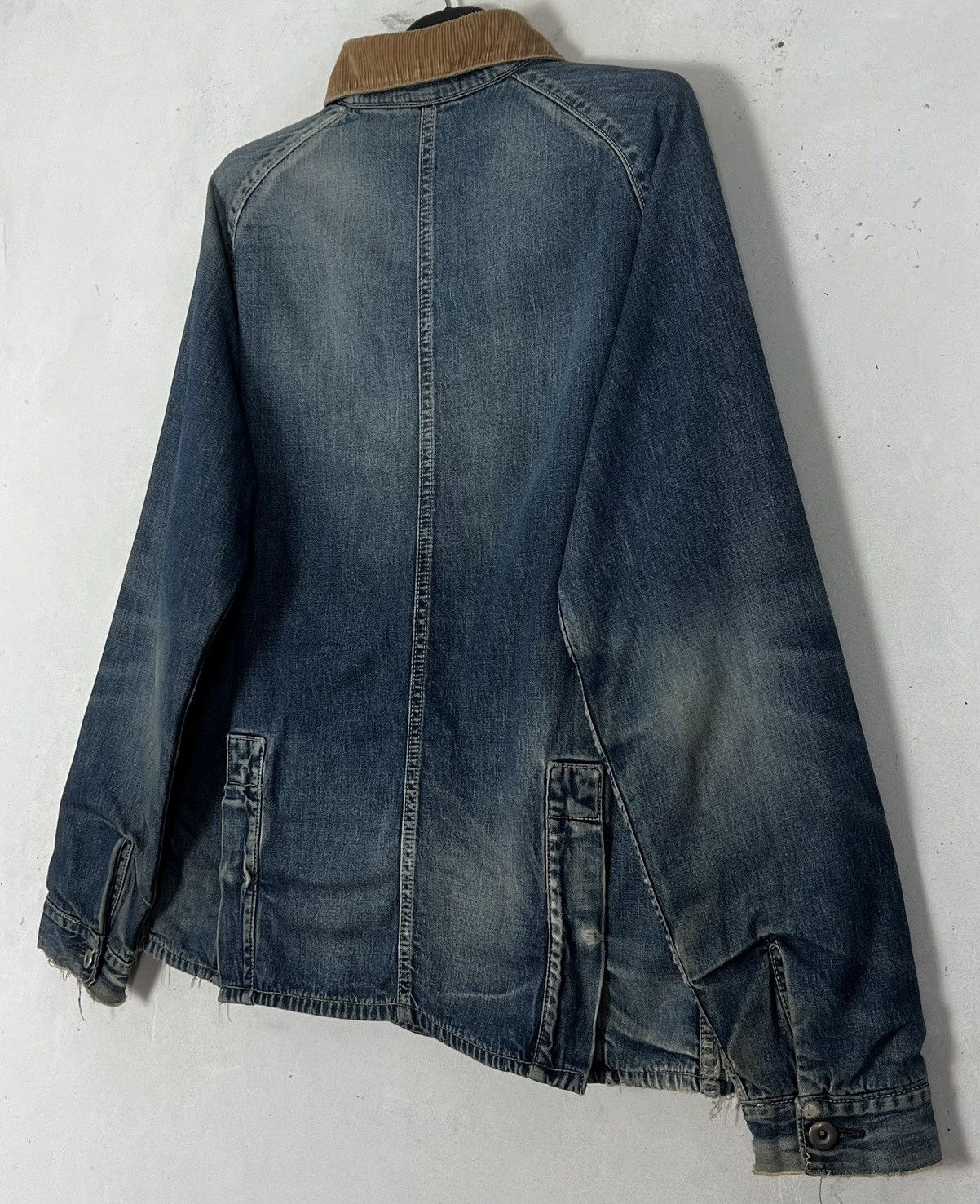 Japanese Brand Vintage Distressed Denim Chore Jacket Size US L / EU 52-54 / 3 - 5 Thumbnail