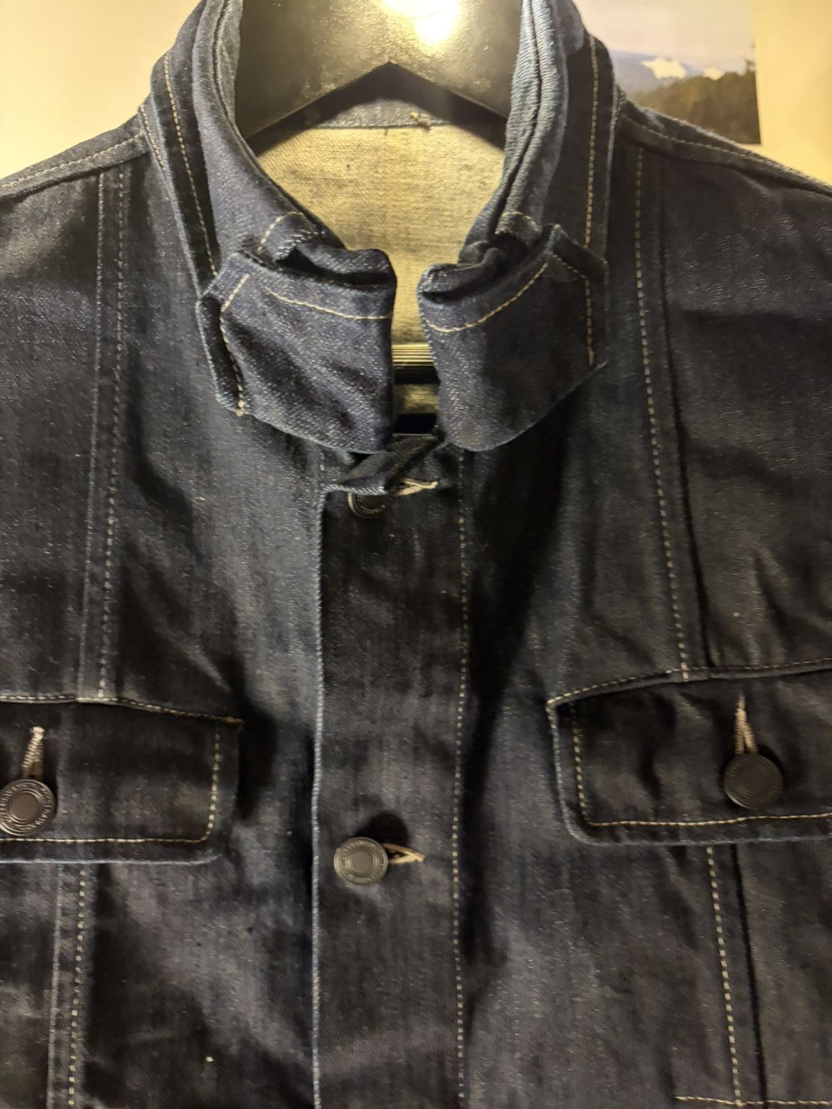 Bottega Veneta DARK WAXED BOTTEGA VENETA DENIM JACKET Size US M / EU 48-50 / 2 - 2 Thumbnail