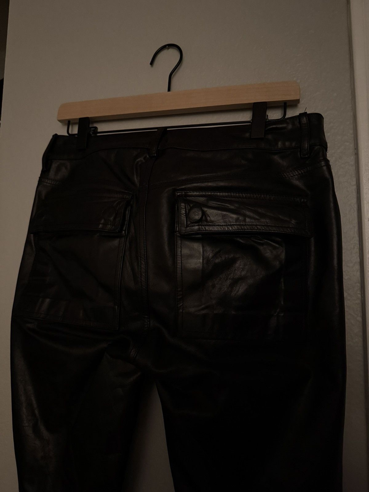Rick Owens Rick Owens Leather Tyrone Pants Size US 30 / EU 46 - 10 Thumbnail
