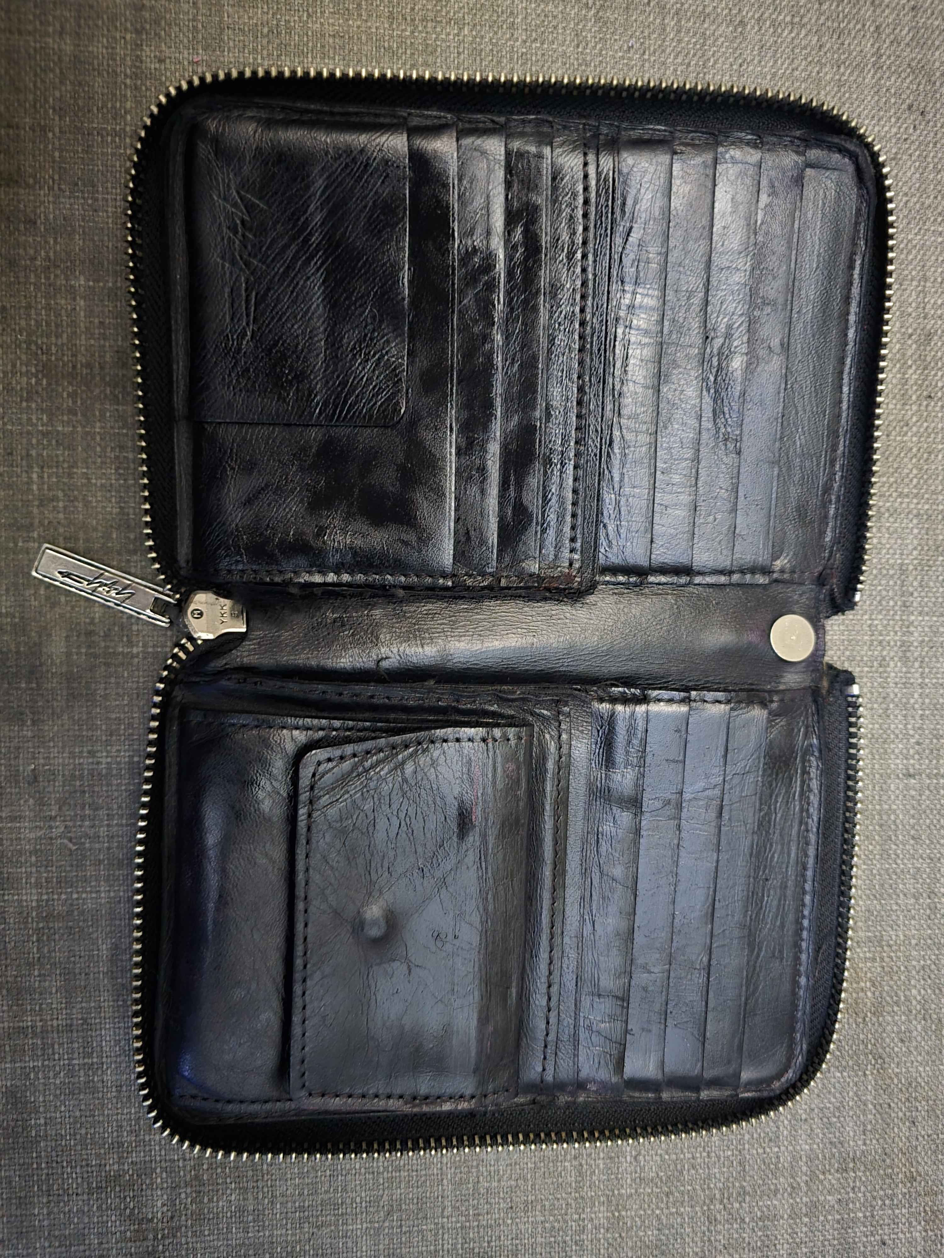 Yohji Yamamoto Yohji Yamamoto Zip leather wallet clutch Size ONE SIZE - 2 Thumbnail