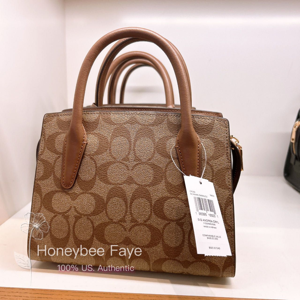 Coach Andrea Carryall Bag In Signature Canvas CP083 Size ONE SIZE - 4 Thumbnail