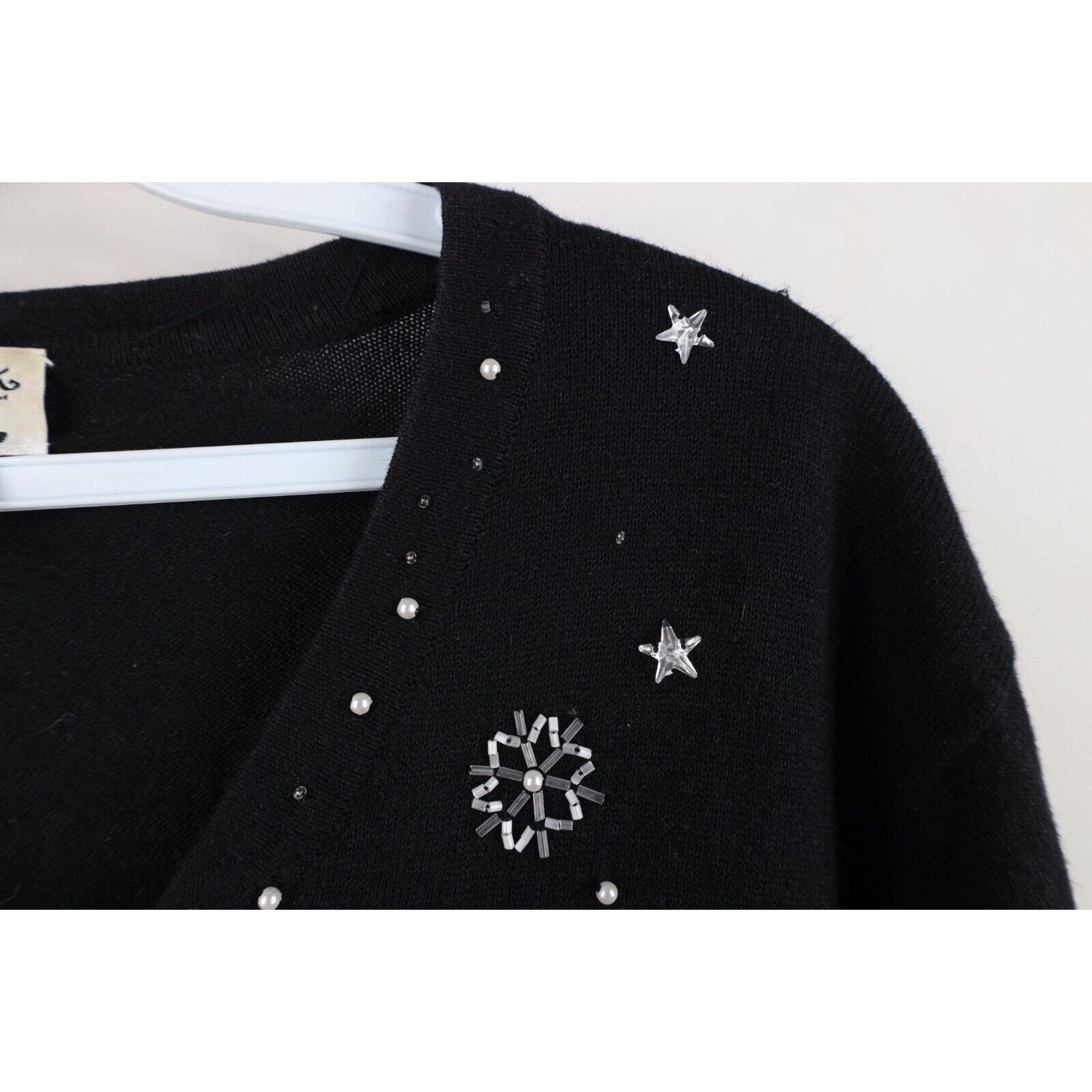 Vintage Vintage 90s Streetwear Christmas Santa Claus Moon Sweater Size L / US 10 / IT 46 - 9 Thumbnail