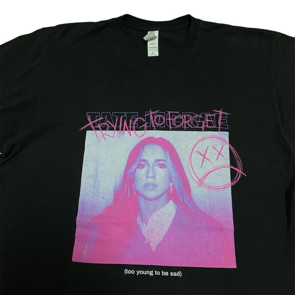 Band Tees × Tultex Tate Mcrae (trying to forget) Graphic Tee Size US L / EU 52-54 / 3 - 2 Thumbnail