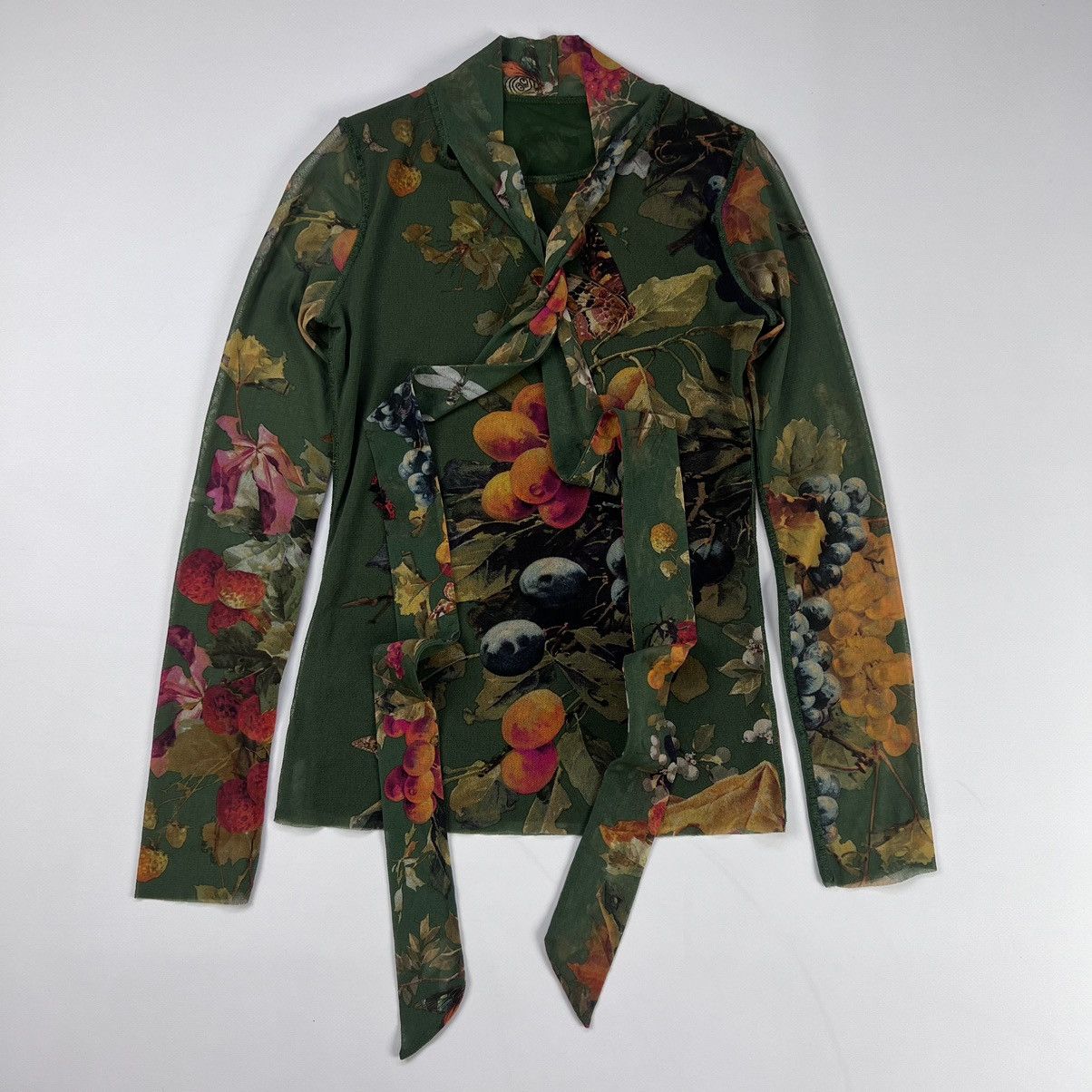 Jean Paul Gaultier Jean Paul Gautier soleil fruit print mesh longsleeve Size S / US 4 / IT 40 - 2 Thumbnail