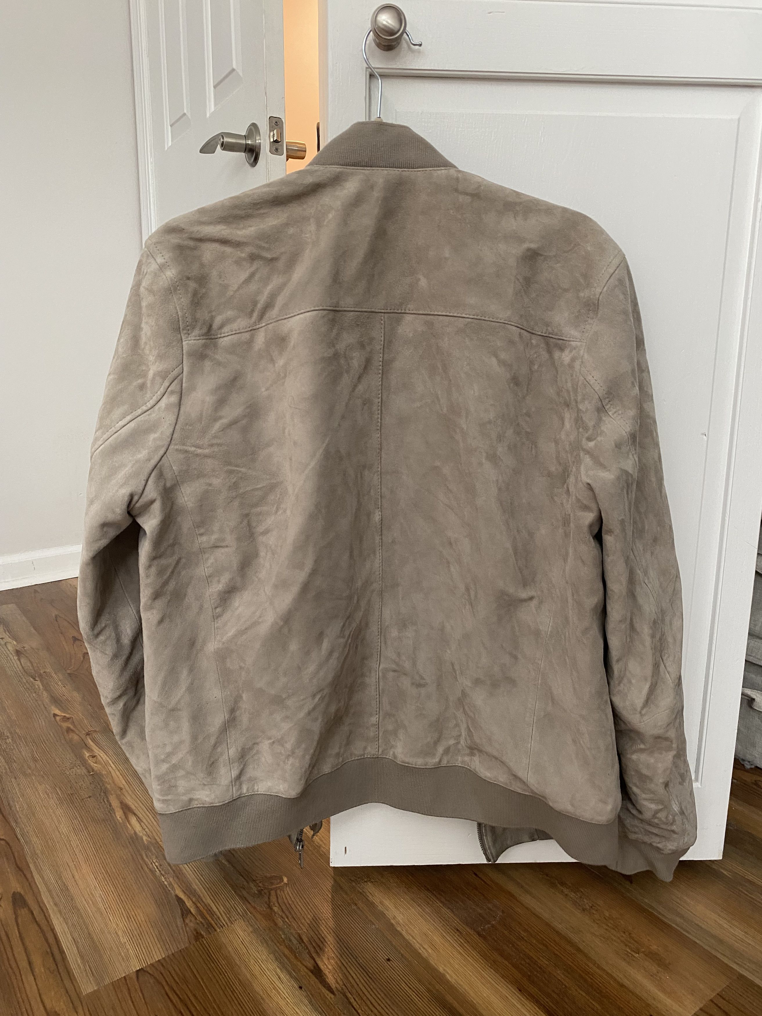 Allsaints Kemble Suede Bomber Jacket Size US L / EU 52-54 / 3 - 2 Thumbnail